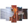 Canvas print 5 parts, Violin - 200x100 cm