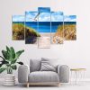 Canvas print 5 parts, Welcome to the sea - 100x70 cm