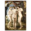 Vászonkép, Három grácia - P. P. Rubens Reprodukció - 80x120 cm