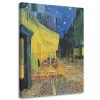 Vászonkép, Egy kávézó terasza éjszaka - V. van Gogh reprodukciója - 70x100 cm