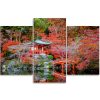 Canvas print 3 parts, Japanese garden - 60x40 cm