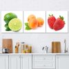 Set of three pictures canvas print, Juicy fruit - 150x50 cm