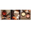 Set of three pictures canvas print, Coffee and spices - 120x40 cm