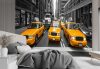 Wall mural, New York City Taxis - 100x70 cm