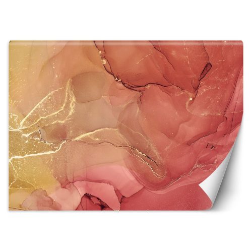 Fotótapéta, Absztrakt rózsaszín arany - 100x70 cm