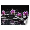 Fotótapéta, Zen kövek és orchidea - 300x210 cm