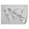 Fotótapéta, Világtérkép kontinensek 3D - 100x70 cm
