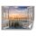 Wall mural, Window view sunset on the beach - 140x100 cm