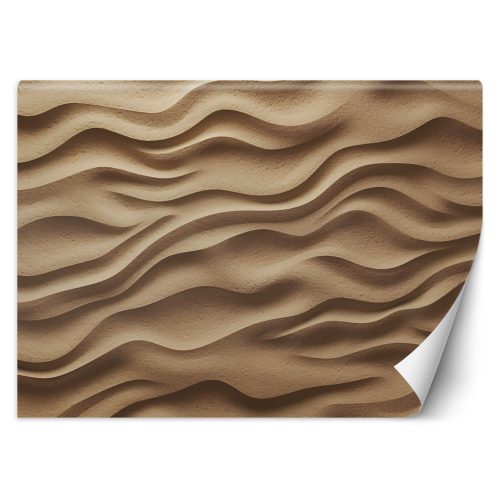 Wall mural, Waves on sand 3D - 100x70 cm