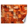 Wall mural, Orange cube 3D - 100x70 cm
