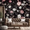Wall mural, Peony flowers Roses - 100x70 cm