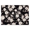 Fotótapéta, Fekete és fehér virágok - 100x70 cm