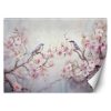 Wall mural, Shabby Chic birds and flowers - 100x70 cm
