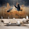 Wall mural, Crane Birds Abstraction - 100x70 cm