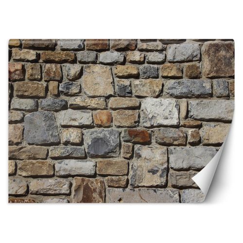 Fotótapéta, Kőfal kő megjelenés fal 3d - 450x315 cm