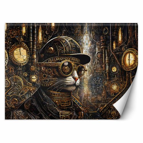 Fotótapéta, Steampunk macska - 400x280