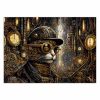 Fotótapéta, Steampunk macska - 350x245