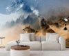 Wall mural,  wolves animals forest nature - 100x70 cm