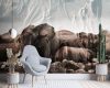 Fotótapéta, Elefánt Afrika Állat természet - 100x70 cm