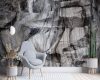 Fotótapéta, Barna 3D sziklák - 150x105 cm