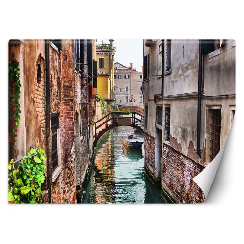 Fotótapéta, Velencei híd és gondola - 254x184 cm