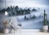 Fotótapéta, Erdő ködben - 100x70 cm