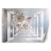 Wall mural, to the room Flowers in the hallway 3D - 100x70 cm