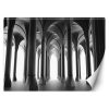 Fotótapéta, 3D Építészet oszlopok Szürke - 350x245 cm