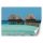 Fotótapéta, Maldív-szigetek Trópusi kunyhók a vízparton - 100x70 cm