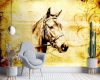 Wall mural, Retro Horses Head - 100x70 cm