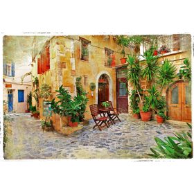 Vlies Fotótapéta - Old greek street - 375x250 cm