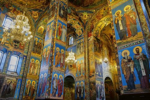 Vlies Fotótapéta - Interior of The Church  - 375x250 cm