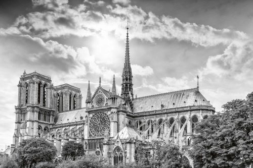 Vlies Fotótapéta - Cathedral Paris - 375x250 cm