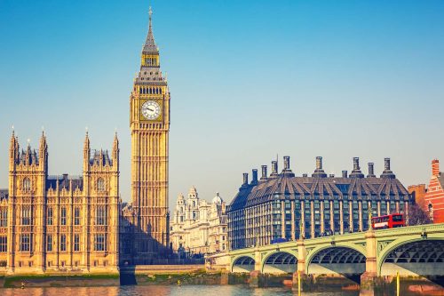 Vlies Fotótapéta - Westminster bridge - 375x250 cm