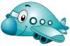 Vlies Fotótapéta - Airplane Mascot - 375x250 cm