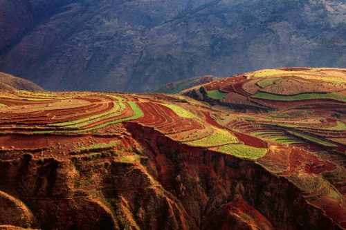 Vlies Fotótapéta - Colored terraces - 375x250 cm