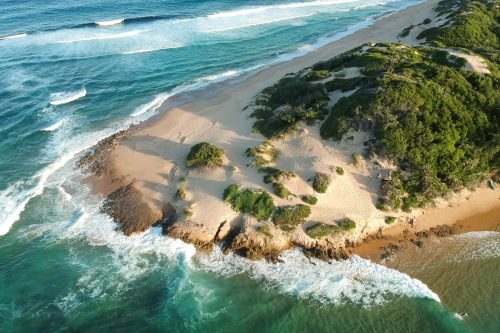 Vlies Fotótapéta - Dron shot of beach - 375x250 cm