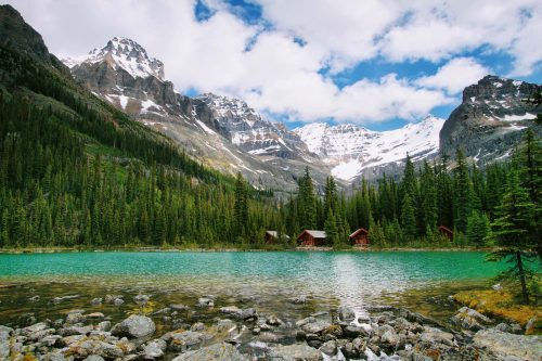 Vlies Fotótapéta - Lake Ohara - 375x250 cm