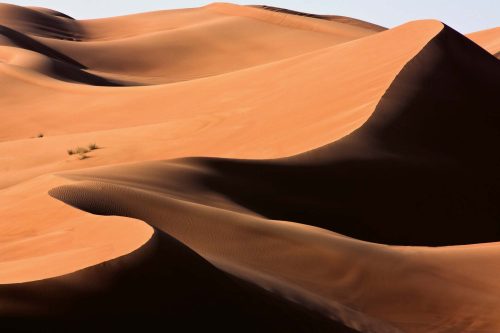 Vlies Fotótapéta - Illuminated sand dunes - 375x250 cm