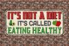 Vlies Fotótapéta - Healthy Vintage Sign - 375x250 cm