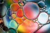 Vlies Fotótapéta - Water bubbles abstract colorful background - 375x250 cm