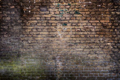 Vlies Fotótapéta - Old Vintage Dirty Brick Wall - 375x250 cm