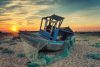 Vlies Fotótapéta - Abandoned fishing boat - 375x250 cm