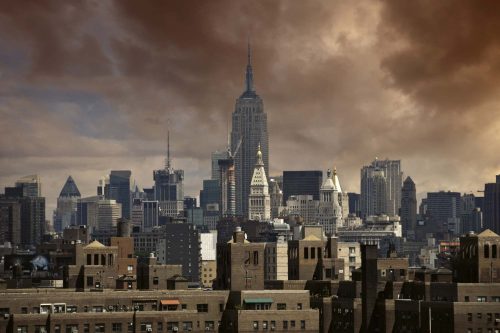 Vlies Fotótapéta - View of New York Skyscrapers - 375x250 cm