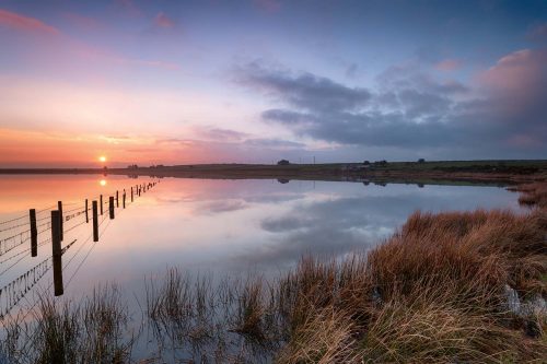 Vlies Fotótapéta - Sunset in Cornwall - 375x250 cm