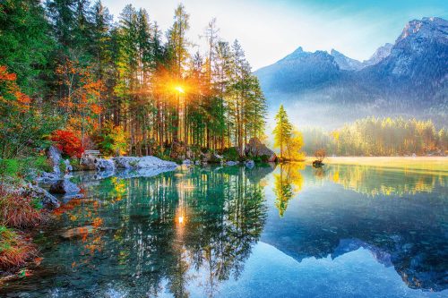 Vlies Fotótapéta - Hintersee lake - 375x250 cm