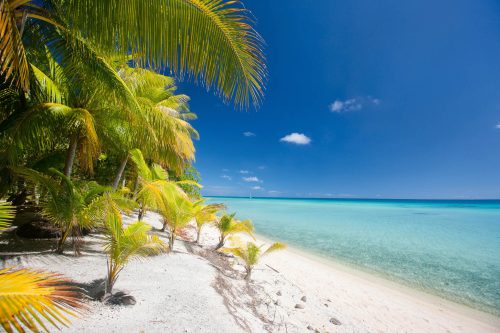 Vlies Fotótapéta - Beach at Tropical Island - 375x250 cm