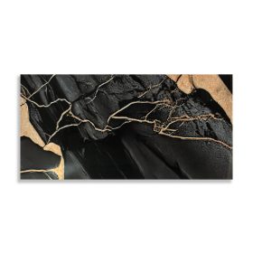 Öntapadós PVC csempepanel, 4db-os csomag, Fekete-sárgásbarna márvány, 30 x 60 cm   Öntapadós PVC csempepanel, 4db-os csomag, Fekete-sárgásbarna márvány, 30 x 60 cm