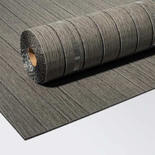 Öntapadós PVC panel, 280 x 60 cm, Sötét szürke lambéria minta