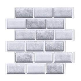 Csempematrica, 3D Öntapadós falpanel, Szürke tégla, 30x30 cm   Csempematrica, 3D Öntapadós falpanel, Szürke tégla, 30x30 cm